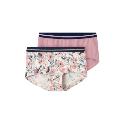 Imagen de Name it Nkfhipster Nostalgia Flower 2 PACK Braguitas para niños, Talla: 13 14a, rose