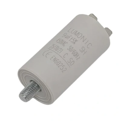 Imagen de Lumonic Condensador de arranque con Enchufe 6,3x0,8mm I 9µF 450V 30x60mm 9uF motor carcasa plástico funci