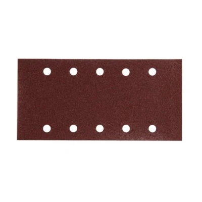 Imagen de MAKITA P 33180 Pack 10 lijas Perforadas con Velcro 115x229 mm para BO4900v 9046 BO4901 Grano 60, 0 V, Negro, Size