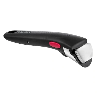 Imagen de Tefal mango Ingenio extraíble, compatible con la serie Ingenio, sistema fijación 3 puntos, soporta hasta 10 kg de carga, resistente, fabricado en Francia, color negro, L98633