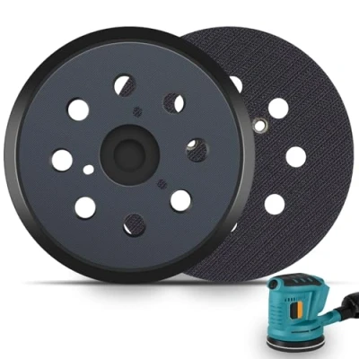 Imagen de 743081 8 Plato de Hook y Loop 125mm Base Redondo con Agujeros Compatible Ma kita Lijadora Orbital Electrónica BO5021/BO5030/BO5031/BO5040/BO5041K por Poweka