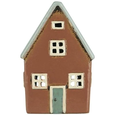 Imagen de IB Laursen Casa f/Tealight Nyhavn gris techo o/chimenea B: 7 H: 14,5 L: 9,5