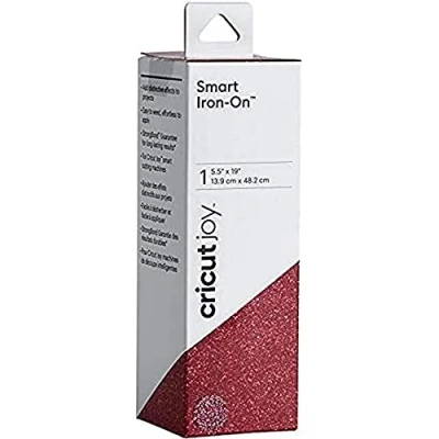 Imagen de Cricut Glitter Smart Iron On Purpurina, Cloruro de polivinilo, Pink, for Joy, 4, Talla única