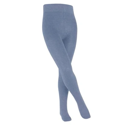 Imagen de FALKE Family K TI algodón sostenible gruesa unicolor 1 pieza, Pantimedias Unisex niños, Azul (Light Jeans 6662) nuevo ecológico, 80 92