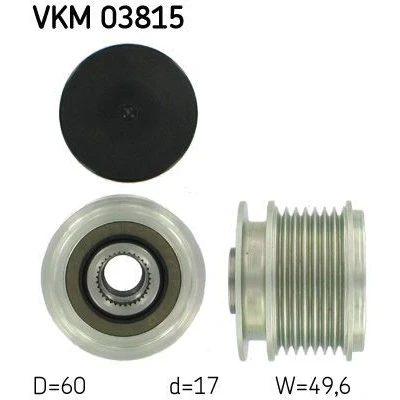 Imagen de SKF VKM 03815 Rueda Libre Alternador 49,6 MERCEDES BENZ: Clase C Berlina, CLK Coupé, Coupé