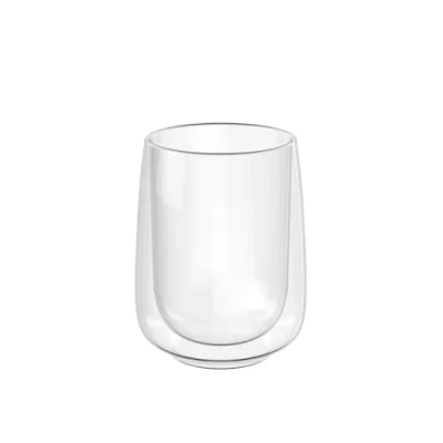 Imagen de Villeroy &amp; Boch Artesano Hot&amp;Cold Beverages taza Latte Macchiato, set de 2 vasos doble pared para bebidas frías y calientes, 360 ml, vidrio borosilicato, apto lavavajillas microondas