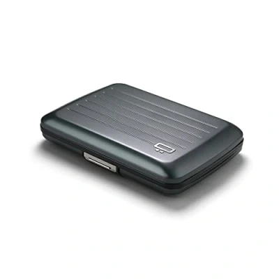 Imagen de OGON Cartera de Aluminio Smart Case V2 Fácil Almacenamiento Tarjetero Protección RFID Capacidad 10 Tarjetas y Billetes