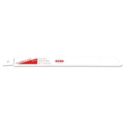 Imagen de Ruko 33189165 Pack de 5 sierras sable bimetal con vástago universal 1/2&quot;, para metal, 225 mm (equivalencia Bosch S 1122 BF)