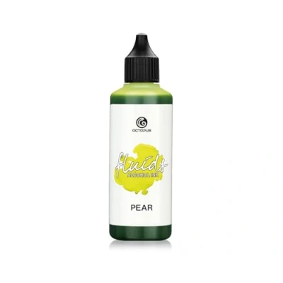 Imagen de Octopus 100 ml Fluids alcohol Ink PEAR, Tinta al para Fluid Art y Resin Art, verde