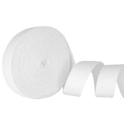 Imagen de Trimz Rollo de 10 m Cinta algodón Blanco 30 mm, Mezcla