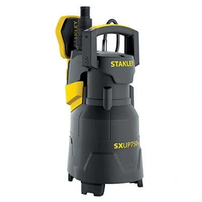 Imagen de Stanley SXUP750PTE Bomba Sumergible para Aguas Limpias y Sucias (750 W, Caudal max. 13.000 l/h, Prevalencia 8 m)
