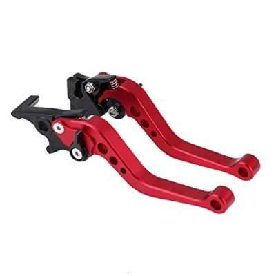 Imagen de Palanca de Freno y Embrague, Maneta 7/8&quot;22 mm Palancas Embrague Moto para GY6 CG125 (Rojo)