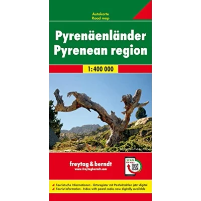 Imagen de Los Pirineos, mapa de carreteras. Escala 1:400.000. Freytag &amp; Berndt.: Wegenkaart Schaal 1 : 400.000: AK 0520 (Auto karte)