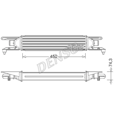 Imagen de DENSO DIT01007 Intercooler FIAT: Grande Punto Hatchback