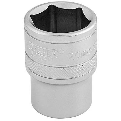 Imagen de Draper 16610 Llave de vaso cuadrada 6 puntos 1/2 pulgada, tamaño 20 mm