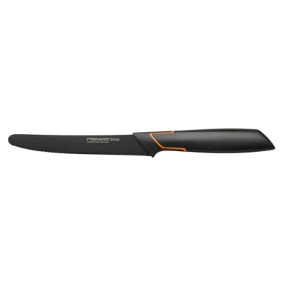 Imagen de Fiskars Cuchillo para tomates, Diseño moderno, Hoja dentada, Longitud total: 25 cm, Acero de calidad/Plástico, Edge, 1003092