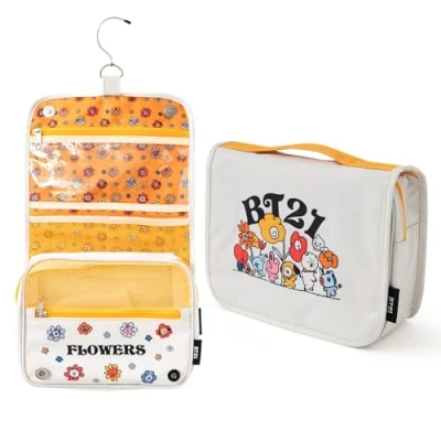 Imagen de Grupo Erik Neceser Colgante BT21 niño Aseo Colegio Compartimentos Viaje Impermeable, Organizador Maquillaje Bolsa de