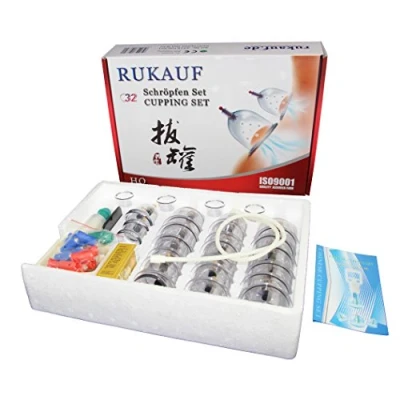 Imagen de HQ rukauf XXL Set de ventosas 32 Tazas (con imanes) Vacío para Terapia Ahuecamiento Masaje/Kit Anti cellulite/Productos saludable cuidado Chino Tradicional