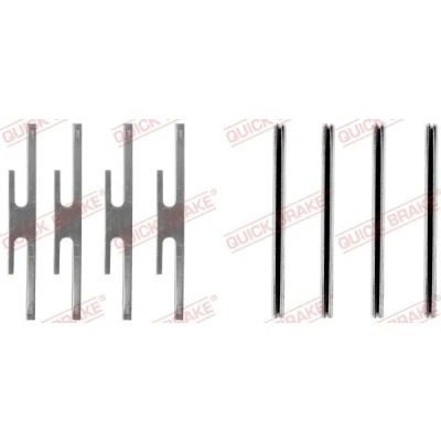 Imagen de QUICK BRAKE 109 1012 Kit de accesorios, pastillas frenos OPEL: Kadett E CC, Vectra A Corsa CC