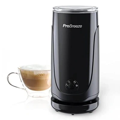 Imagen de Pro Breeze Espumador de Leche Eléctrico 4 en 1: Cafes, Chocolate, Te Matcha, Caliente/Fria. Incluye 2 Batidores Respuesto y 1 Espatula Goma Electrico