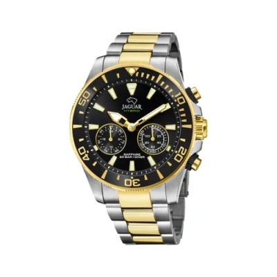 Imagen de JAGUAR Reloj Modelo J889/2 de la colección Connected, Caja 45,7 mm Negro con Correa Acero Bicolor para Caballero
