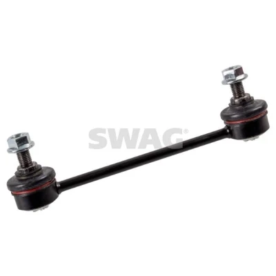 Imagen de SWAG 90 93 1765 Bieleta de suspensión Eje trasero izquierda, trasero, derecha 170 M10 x 1,25 con tuerca autofijadora Acero negro