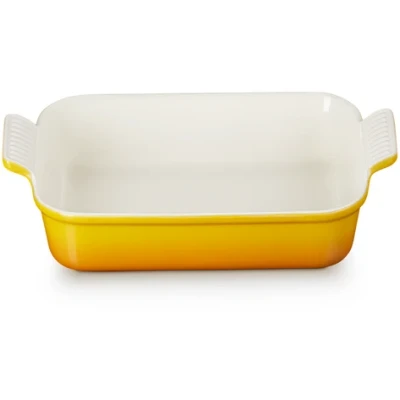 Imagen de Le Creuset Bandeja rectangular Heritage de cerámica gres, 26 cm, 2.4 L, Nectar, 71102266720001