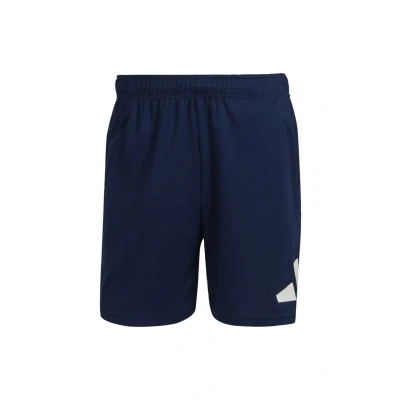 Imagen de adidas Performance Train Essentials LOGO Pantalón corto de deporte Dark blue white, Hombre, Talla: Sx9&quot;, white