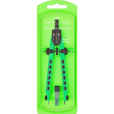 Imagen de Faber Castell 174335 Factory Neon Compás, Color Verde