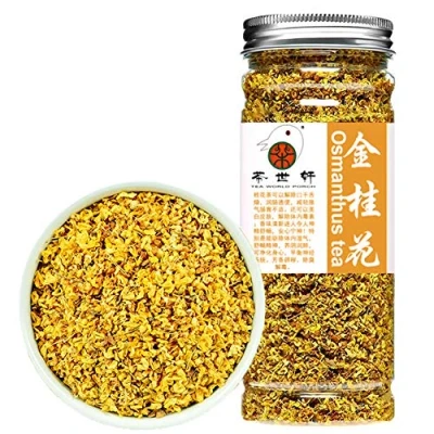 Imagen de Plant Gift Fragrant osmanthus Tea 40G/1.41oz 桂花 té fragante de osmanthus, hierbas té, hoja suelta, chino 100% seca flores