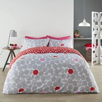 Imagen de Fusion Ingo Juego de Funda nórdica Reversible Tamaño Cama Individual en Color Rosa