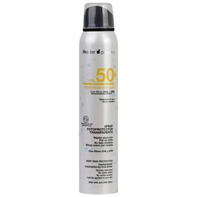 Imagen de Thader Th Pharma Fotoprotector Corporal en Spray Ligero Transparente, F.P.S 50+ 250 ml