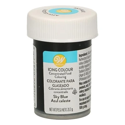 Imagen de Wilton Colorante Alimenticio para Glaseado en Pasta, 28.3g, Color Azul Cielo, 04 0 0045