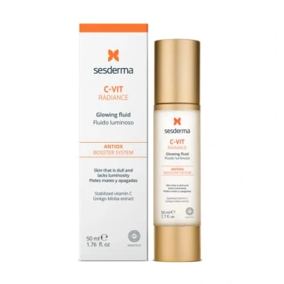 Imagen de Sesderma C VIT Fluido Luminoso Facial Mejora la Elasticidad Signos Tempranos de Envejecimiento Crema Luminosa para Piel 50 ml