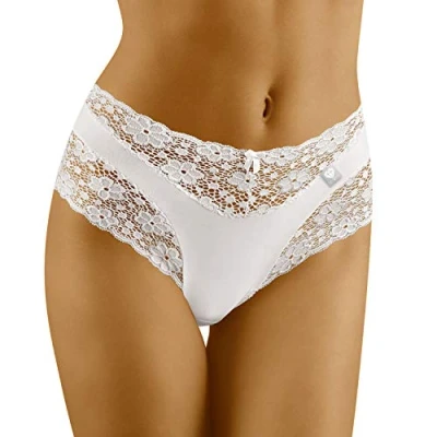Imagen de WOLBar Braguita con Encaje para Mujeres Diamond 3505, Blanco,L