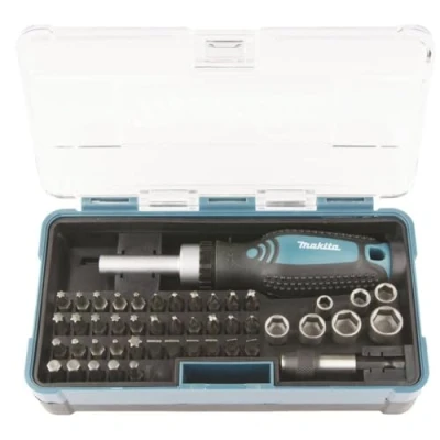 Imagen de makita 8958010 giraviti cricchetto kit b 36170 reversibile 47 pezzi, blu