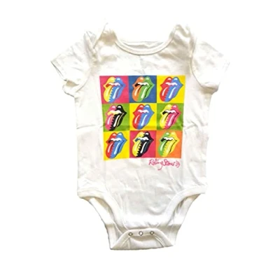 Imagen de The Rolling Stones Body para Bebé Dos Tonos (24 Meses) (Blanco)