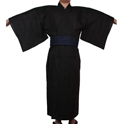 Imagen de thefancypumpkin Jinbei Kimono japonés Yukata para hombre, Color 06, XL