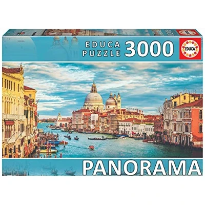 Imagen de Educa Gran Canal Venecia Panorama. Puzzle de 3000 Piezas. Medida aproximada una Vez montado: 120 x 85 cm. Incluye Servicio Pieza perdida hasta agotar existencias. A Partir 14 años (19053)