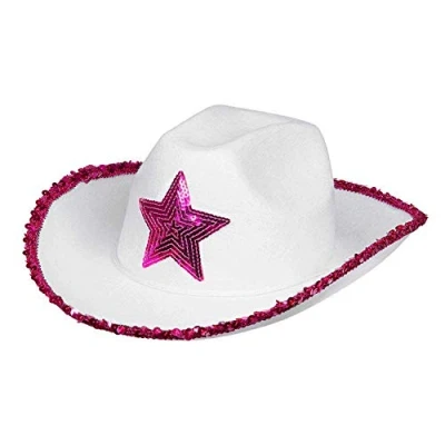 Imagen de Boland 54376 Rodeo Star Sombrero de vaquero con lentejuelas, para adultos, carnaval, Halloween, fiesta temática
