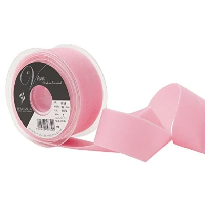 Imagen de Berisfords Cinta de terciopelo, rosa rubor, 10 x 4,5 10,16 cm