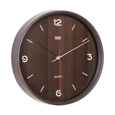 Imagen de Teesa Reloj Analógico de Pared Universal 30 cm TSA0048DB Marrón Oscuro