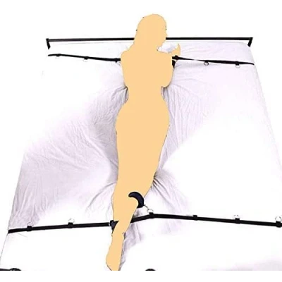 Imagen de EKHOU Correa práctica Ajustable de la Yoga Aptitud B D S M, Conveniente para Cama Extragrande, Material Nylon