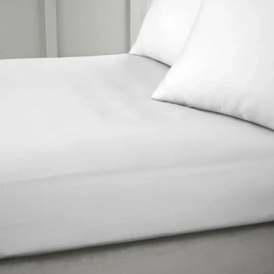 Imagen de Bianca Satén de 400 Hilos Ajustable, Algodón, Gris, Super King (sábana Bajera)
