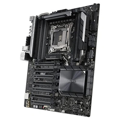 Imagen de ASUS WS C422 SAGE/10G placa base para Servidor (Intel, LGA 2066 (Socket R4), 14 nm, DDR4 SDRAM, 2133,2400,2666 MHz, 512 GB)