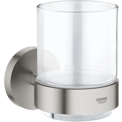 Imagen de Grohe Essentials Cristal con soporte, SuperSteel,, 40447DC1 Ref.