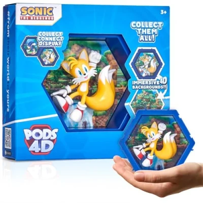 Imagen de WOW! PODS Colas 4D, Figura Coleccionable única conectable Que explota de su Mundo en el tuyo, exhibición Pared o Estante, Juguetes sónicos y Regalos, Serie 1 n.º 480