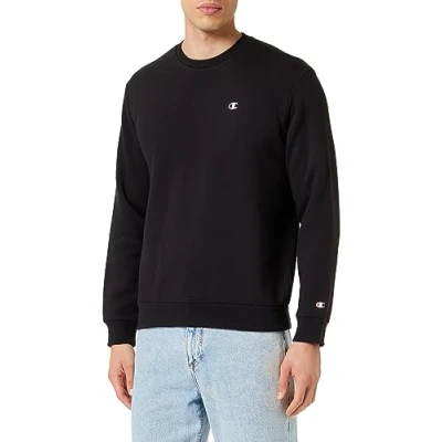 Imagen de Champion Basic Crewneck Sudadera, Mujer, Talla: Large, Black