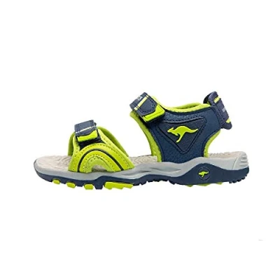 Imagen de KangaROOS K Track, Zapatillas Unisex Niños, Blau (Dark Navy/Lime 4054), 28 EU