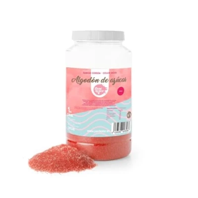 Imagen de ALGODON DE AZUCAR ROJO 1 KG SABOR CEREZA